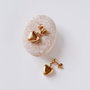 Heliophilia Silver Pendientes de Acero Dorado 2,5 cm